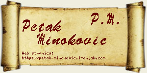 Petak Minoković vizit kartica